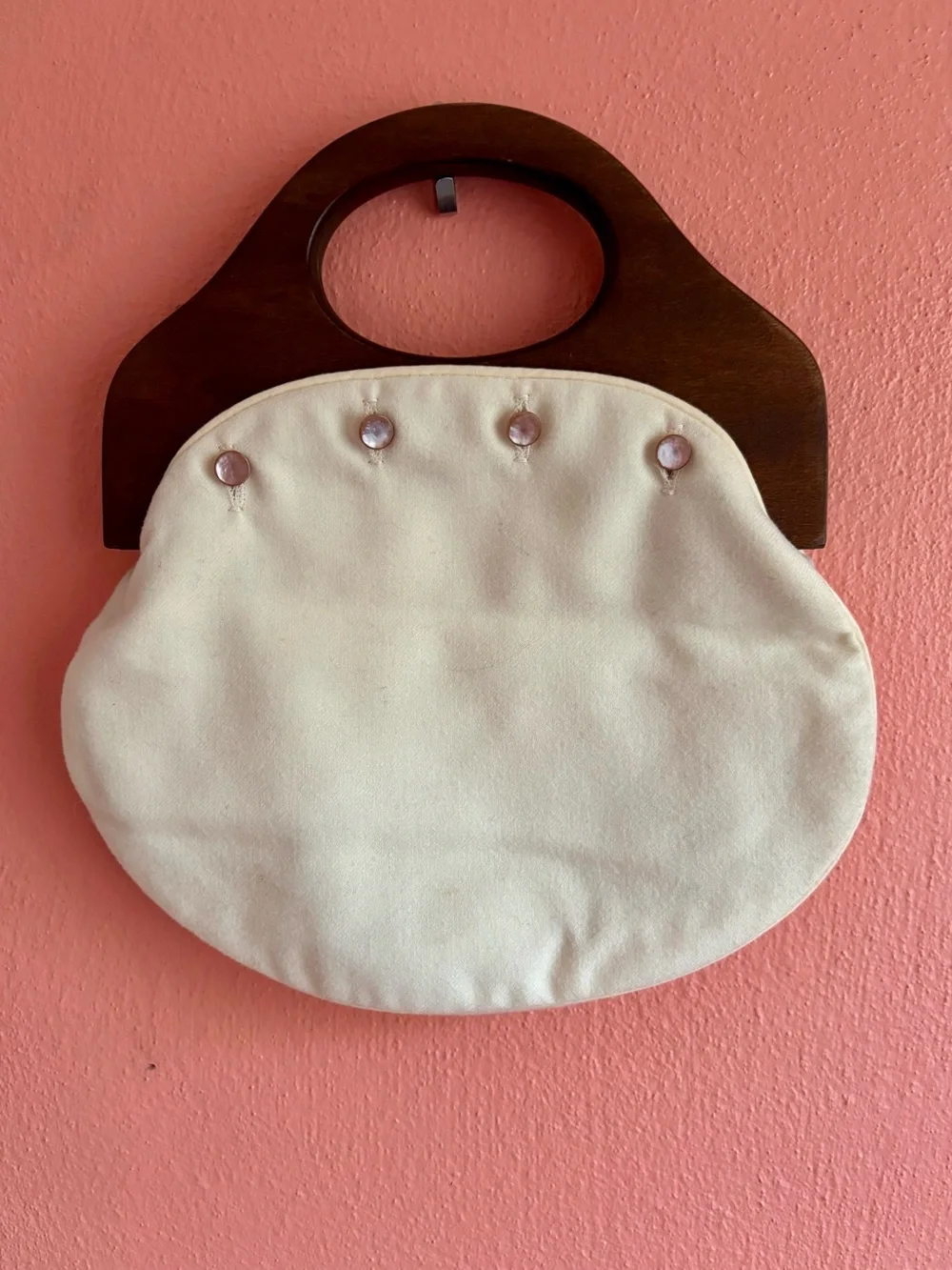 Vintage Bermuda Bag Summer White Dotty Smith